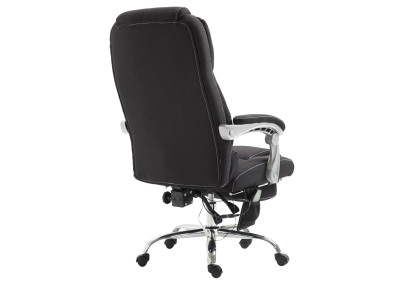 Fauteuil de bureau Pacific en tissu avec fonction massage, noir
