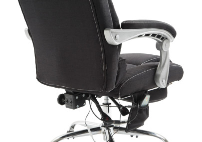 Silla de oficina masajeante Pacific en Tela Negro