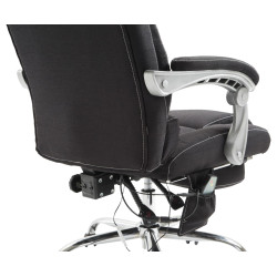 Fauteuil de bureau Pacific en tissu avec fonction massage, noir