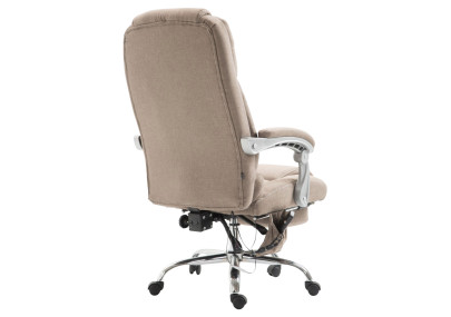 Fauteuil de bureau Pacific en tissu avec fonction massage, taupe