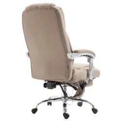 Fauteuil de bureau Pacific en tissu avec fonction massage, taupe