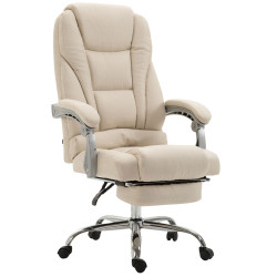 Chaise de bureau Pacific, tissu crème