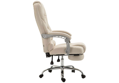 Silla de oficina Pacific en Tela Crema