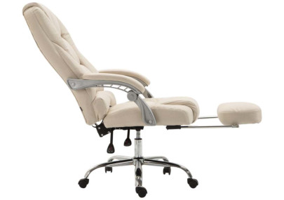Chaise de bureau Pacific, tissu crème