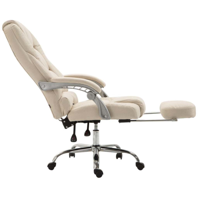 Chaise de bureau Pacific, tissu crème