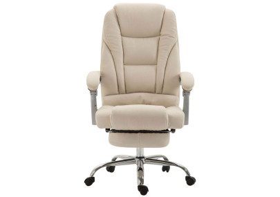 Sedia da ufficio Pacific in tessuto crema