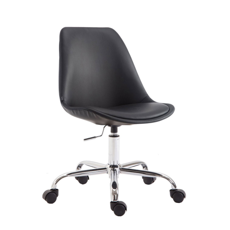 Chaise de bureau Toulouse, similicuir noir
