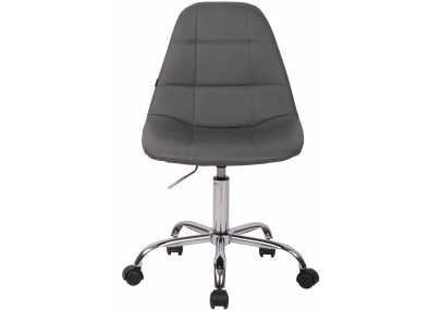 Silla De Oficina Reims En Cuero PU Gris