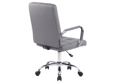 Silla de Oficina Deli Pro Cuero Sintético Gris