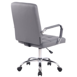 Silla de Oficina Deli Pro Cuero Sintético Gris