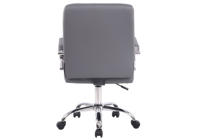 Silla de Oficina Deli Pro Cuero Sintético Gris