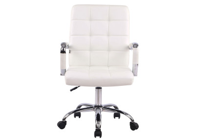 Silla de Oficina Deli Pro Cuero Sintético Blanco