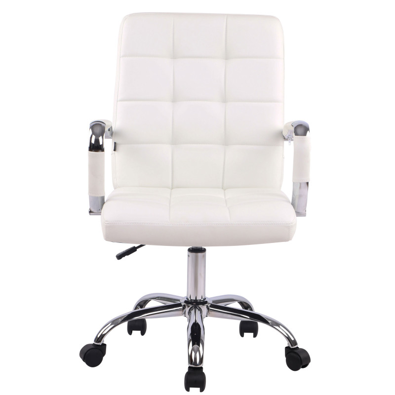 Silla de Oficina Deli Pro Cuero Sintético Blanco