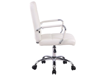 Chaise de bureau Deli PRO, similicuir, blanche