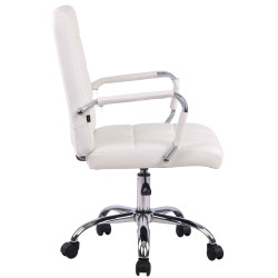 Silla de Oficina Deli Pro Cuero Sintético Blanco