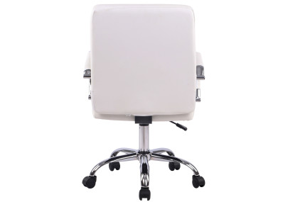 Silla de Oficina Deli Pro Cuero Sintético Blanco
