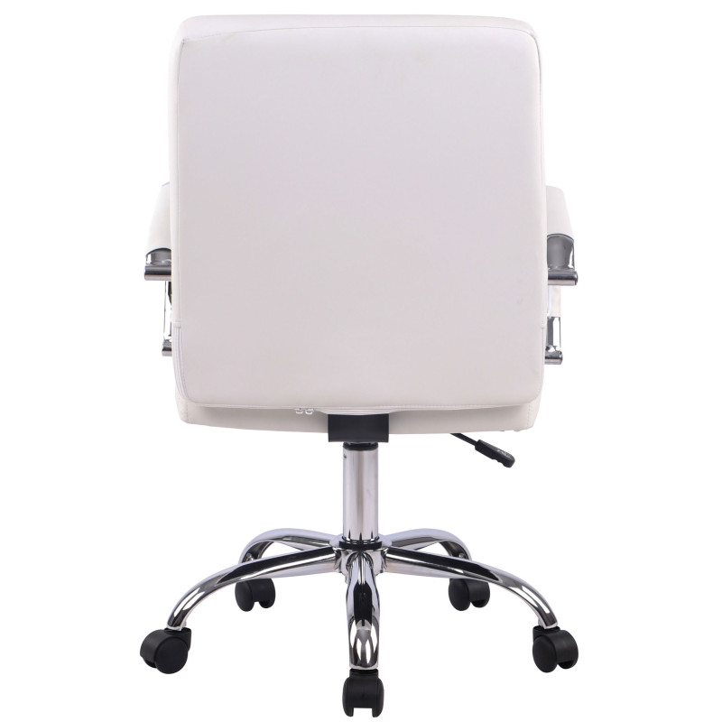 Silla de Oficina Deli Pro Cuero Sintético Blanco