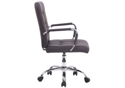 Silla de Oficina Deli Pro Cuero Sintético Marrón