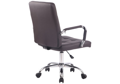 Sedia da ufficio Deli PRO in similpelle marrone