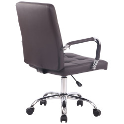 Silla de Oficina Deli Pro Cuero Sintético Marrón
