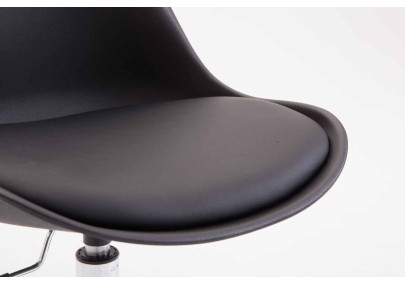 Chaise de bureau Toulouse, plastique, noire