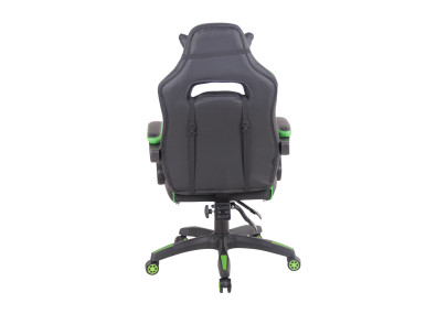 Chaise de bureau chauffante, noire/verte