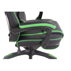 Sedia Gaming Heat In Similpelle Nero/verde
