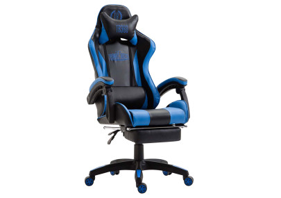 Poltrona gaming IGNITE in similpelle Nero/blu