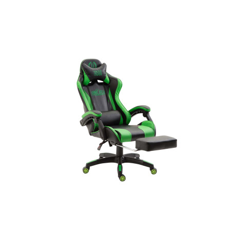 Fauteuil de bureau Ignite, similicuir, noir/vert