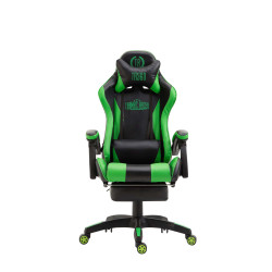 Fauteuil de bureau Ignite, similicuir, noir/vert