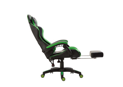 Fauteuil de bureau Ignite, similicuir, noir/vert