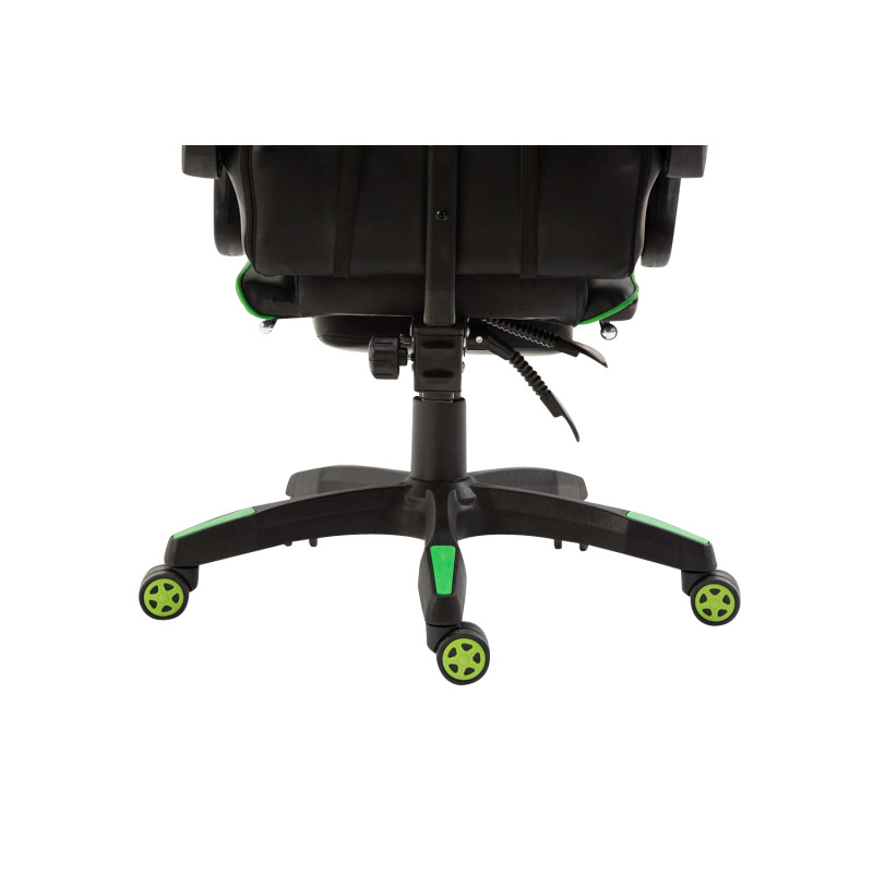 Fauteuil de bureau Ignite, similicuir, noir/vert