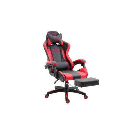 Fauteuil de bureau Ignite, similicuir, noir/rouge