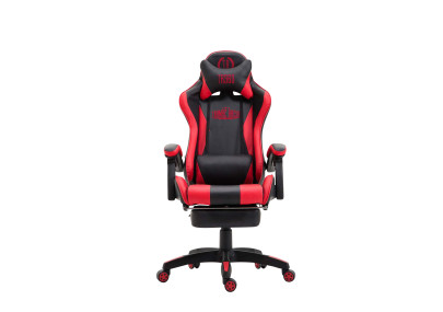 Fauteuil de bureau Ignite, similicuir, noir/rouge