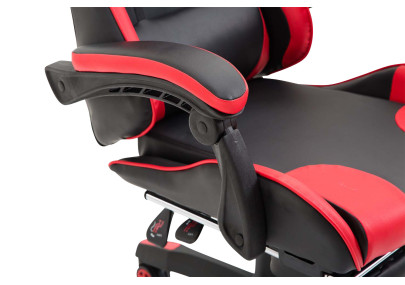 Fauteuil de bureau Ignite, similicuir, noir/rouge