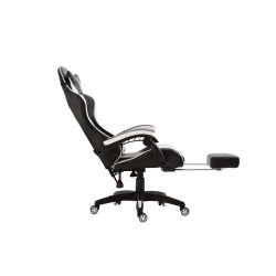 Fauteuil de bureau Ignite, similicuir, noir et blanc