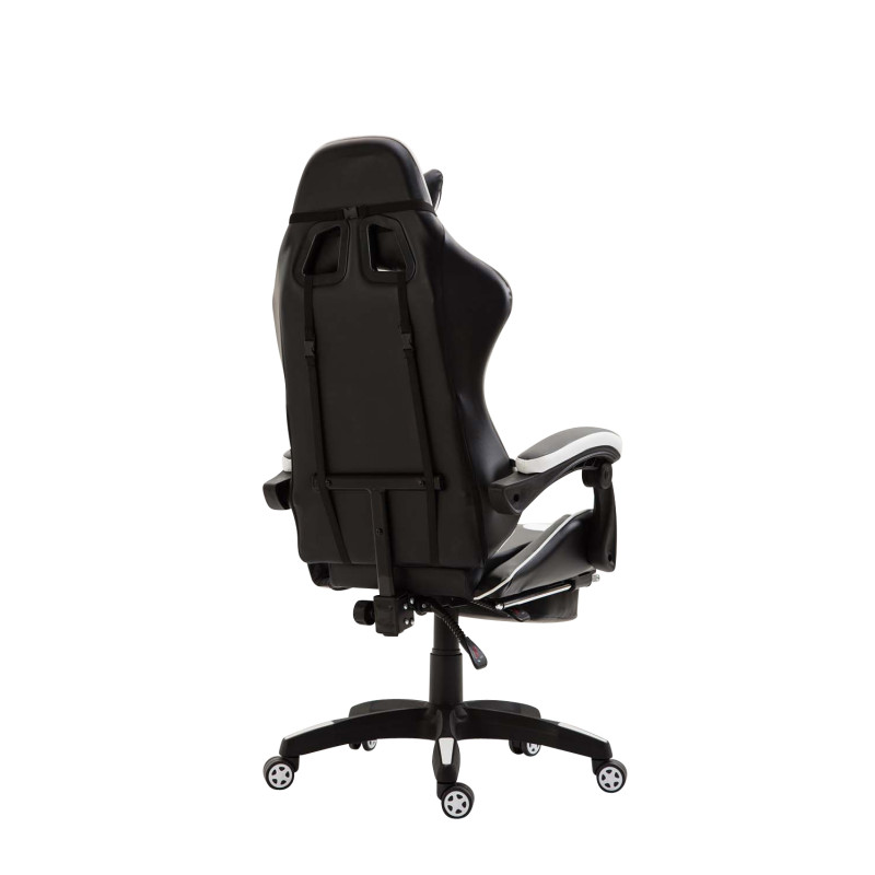 Fauteuil de bureau Ignite, similicuir, noir et blanc