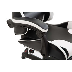 Fauteuil de bureau Ignite, similicuir, noir et blanc