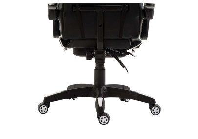 Fauteuil de bureau Ignite, similicuir, noir et blanc