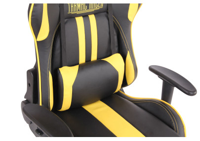 Silla Gamer Masajeante Limit XM Negro/amarillo