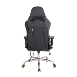 Fauteuil de bureau Limit XM, similicuir, noir/vert