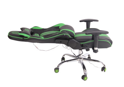 Sedia Ufficio Massaggiante Limit XM In Similpelle Nero/verde