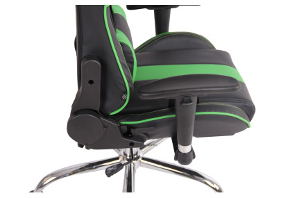 Sedia Ufficio Massaggiante Limit XM In Similpelle Nero/verde