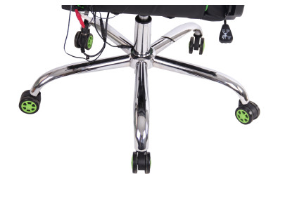 Sedia Ufficio Massaggiante Limit XM In Similpelle Nero/verde