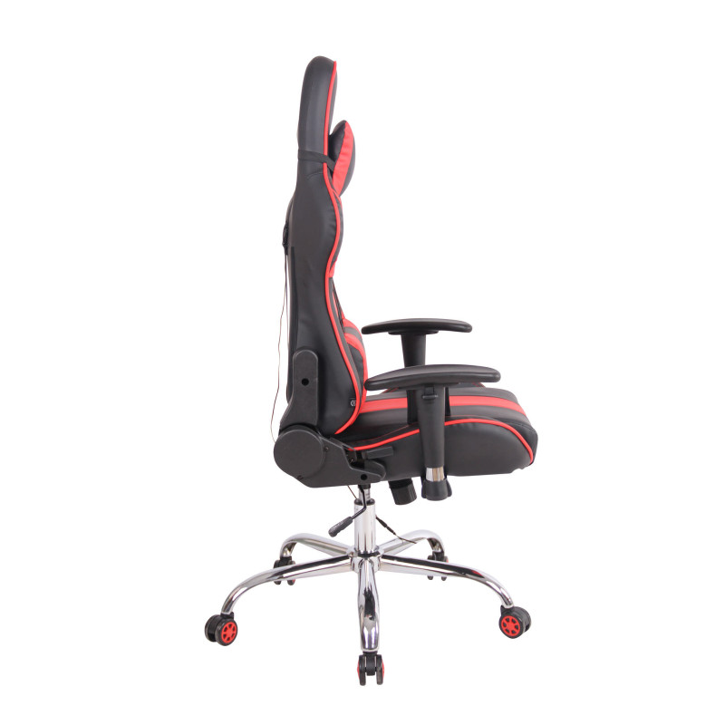 Silla Gamer Masajeante Limit XM Negro/rojo