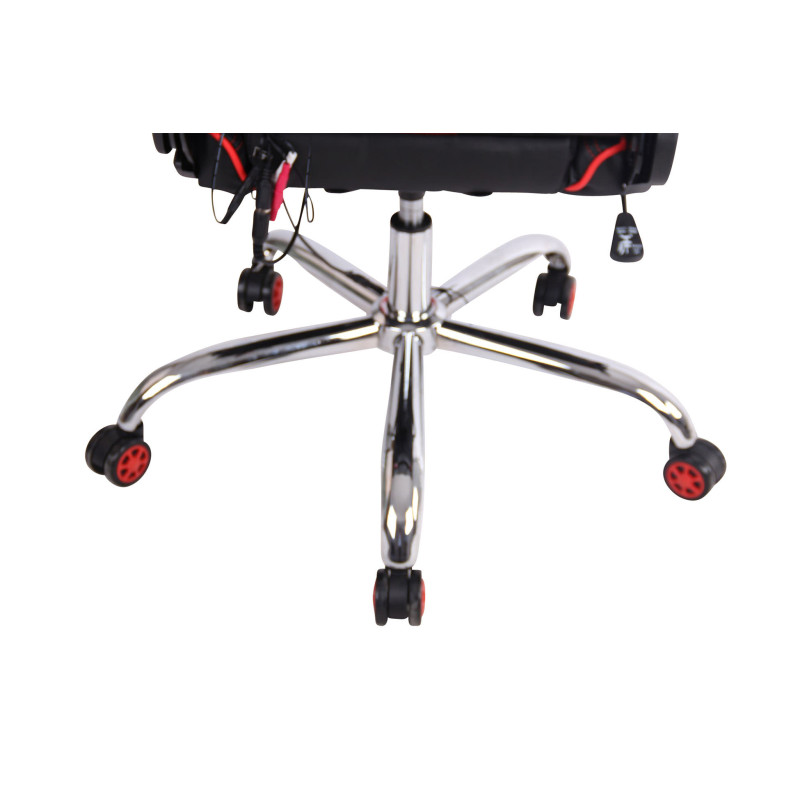 Sedia Ufficio Massaggiante Limit XM In Similpelle nero/rosso