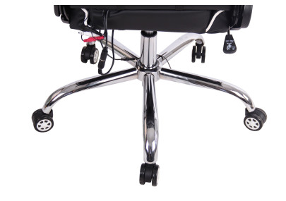 Fauteuil de bureau Limit XM en similicuir noir et blanc