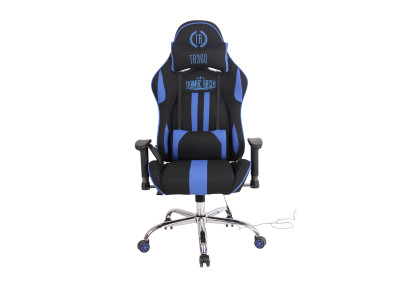 Chaise de bureau Limit XM en tissu noir/bleu