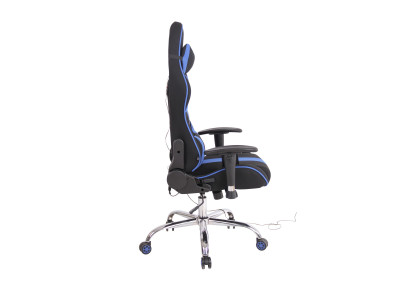 Silla Gamer Función Masaje Limit XM en Tela Negro/azul