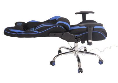 Silla Gamer Función Masaje Limit XM en Tela Negro/azul